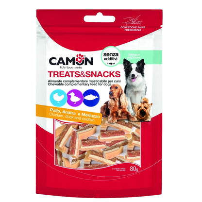 Camon Chicken Duck and Codfish Bites (80g)