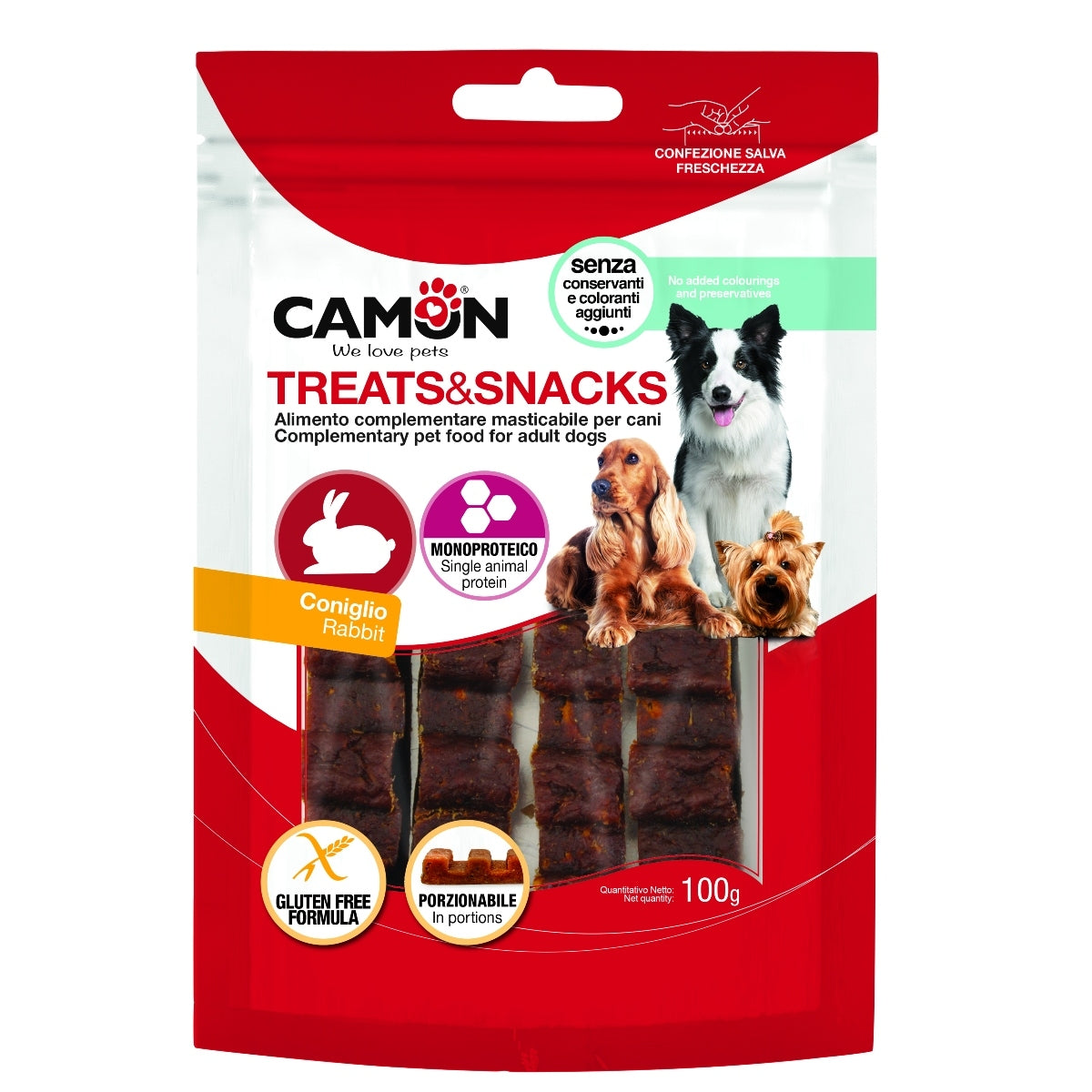 Camon Rabbit Bar In Portions (4Pcs per Bag)