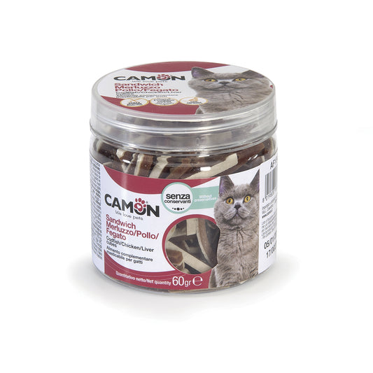 Camon Codfish, Chicken and Liver Cubes (60g jar)