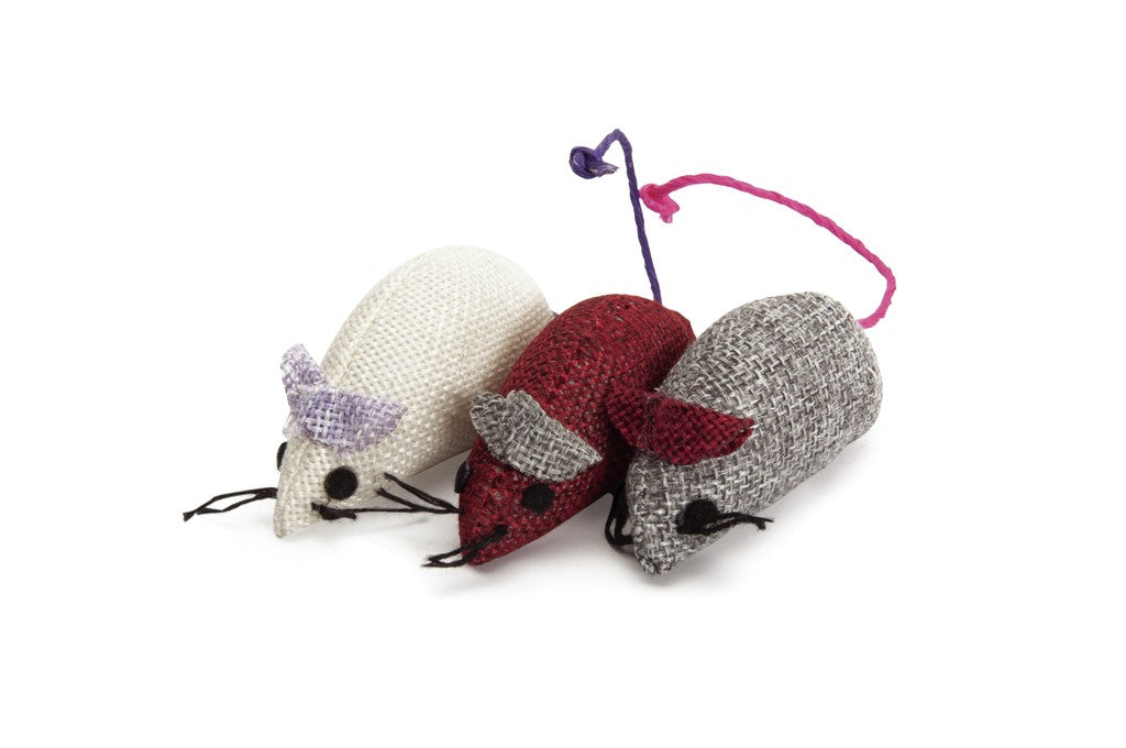 Camon Coloured Jute Sisal Mice (3Pcs)