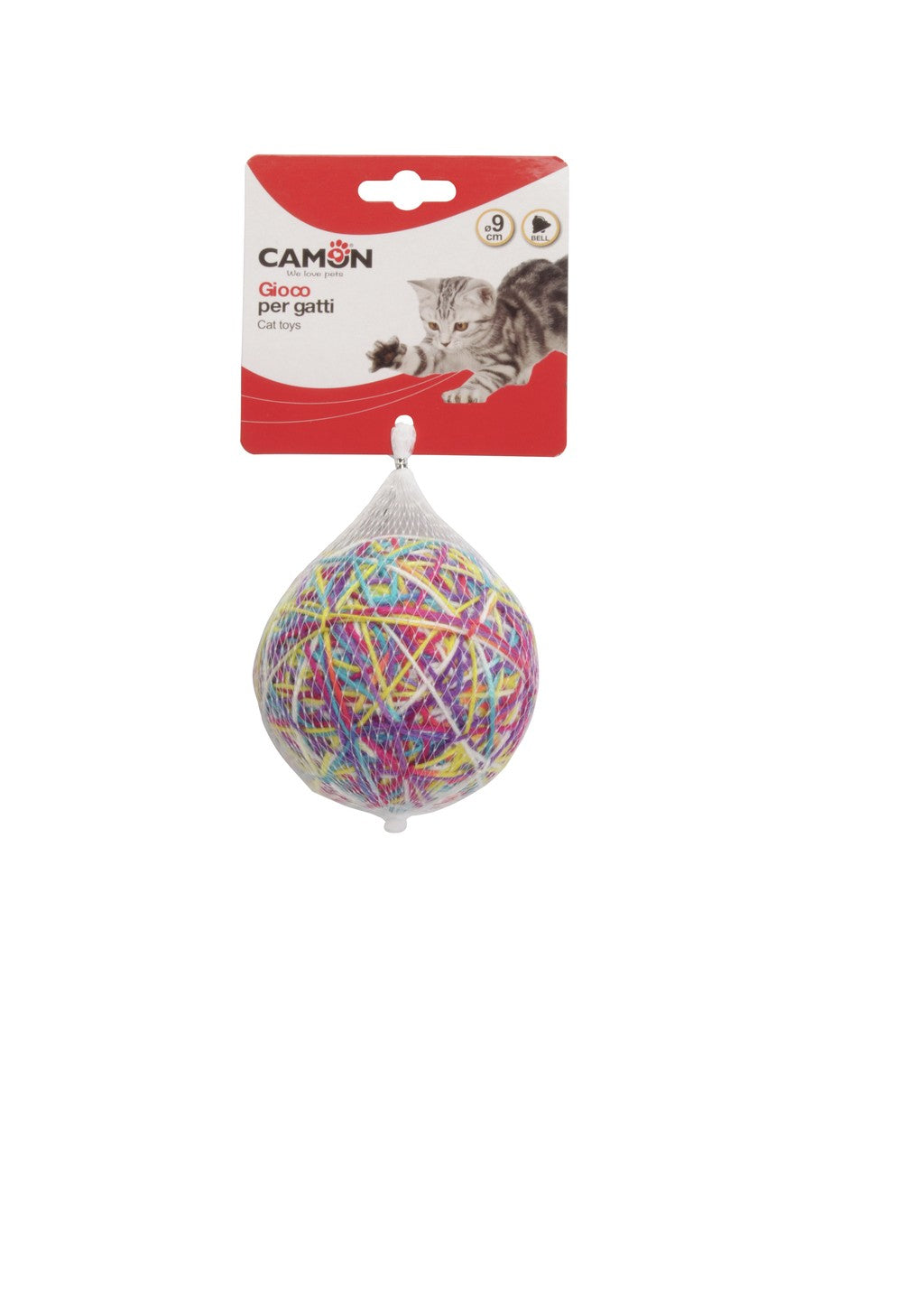 Camon Cat Toy - Ball of Yarn with Bell