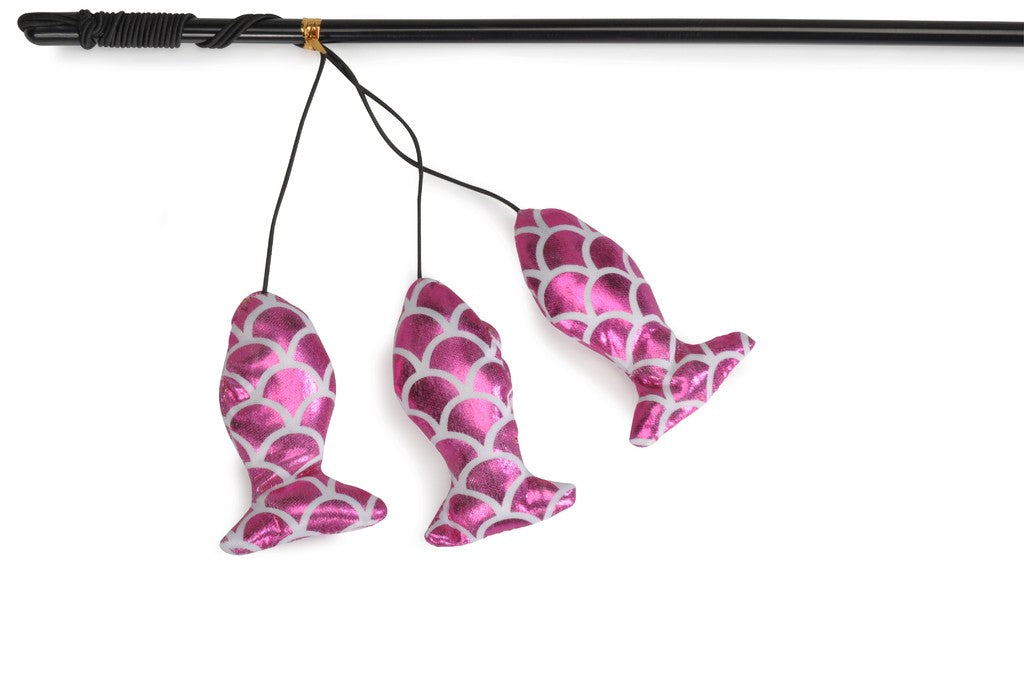 Camon Cat Toy - Fishing Rod with Fishes (2Colors), 48cm