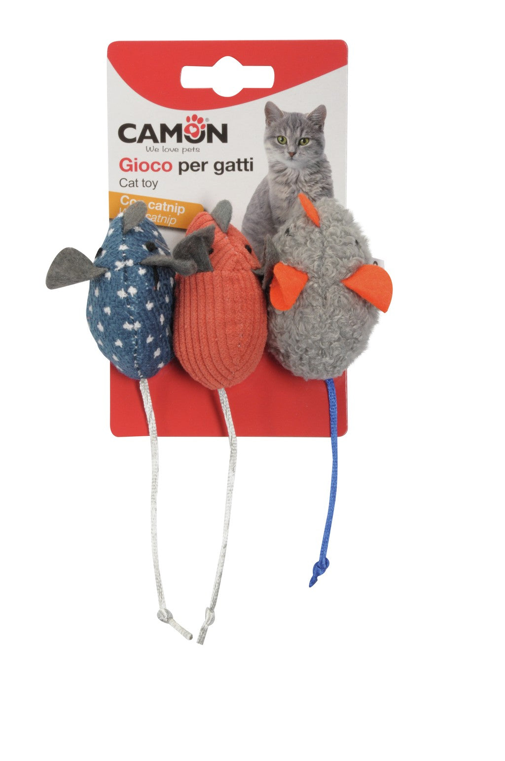 Camon Cat Toy - Mice (3Pcs)