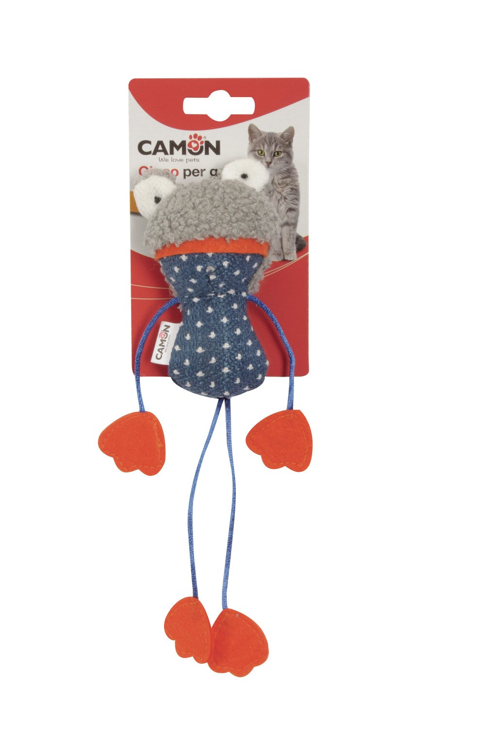 Camon Cat Toy with Catnip - Frog