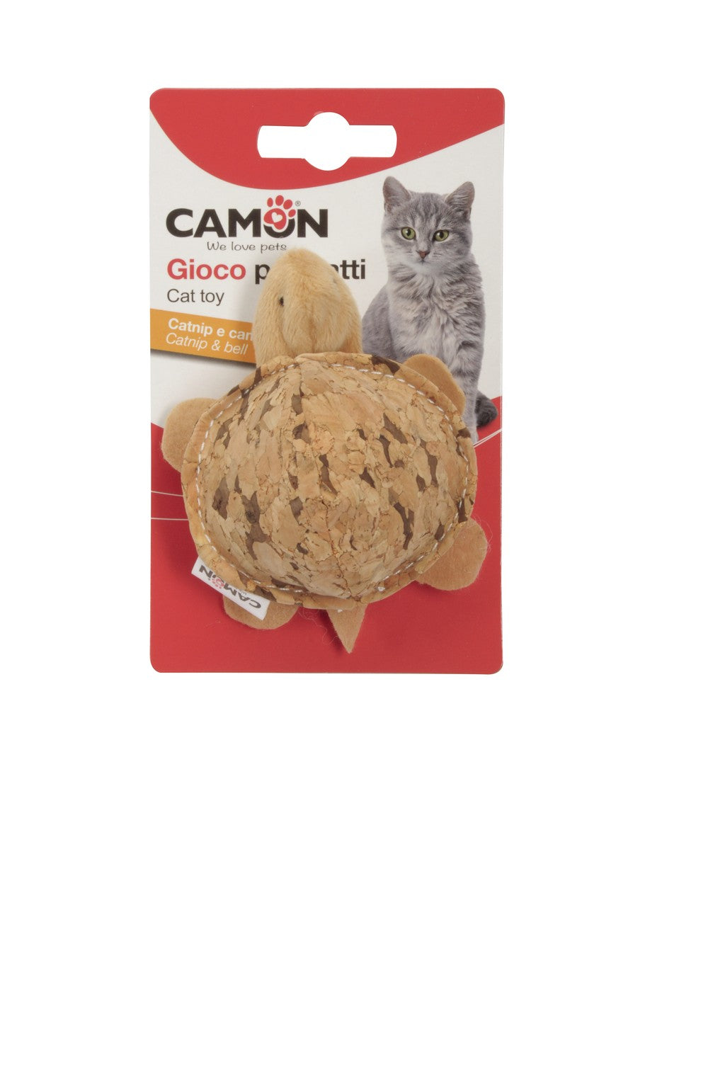 Camon Cat Toy with Catnip - Turtle & Dog with Bell