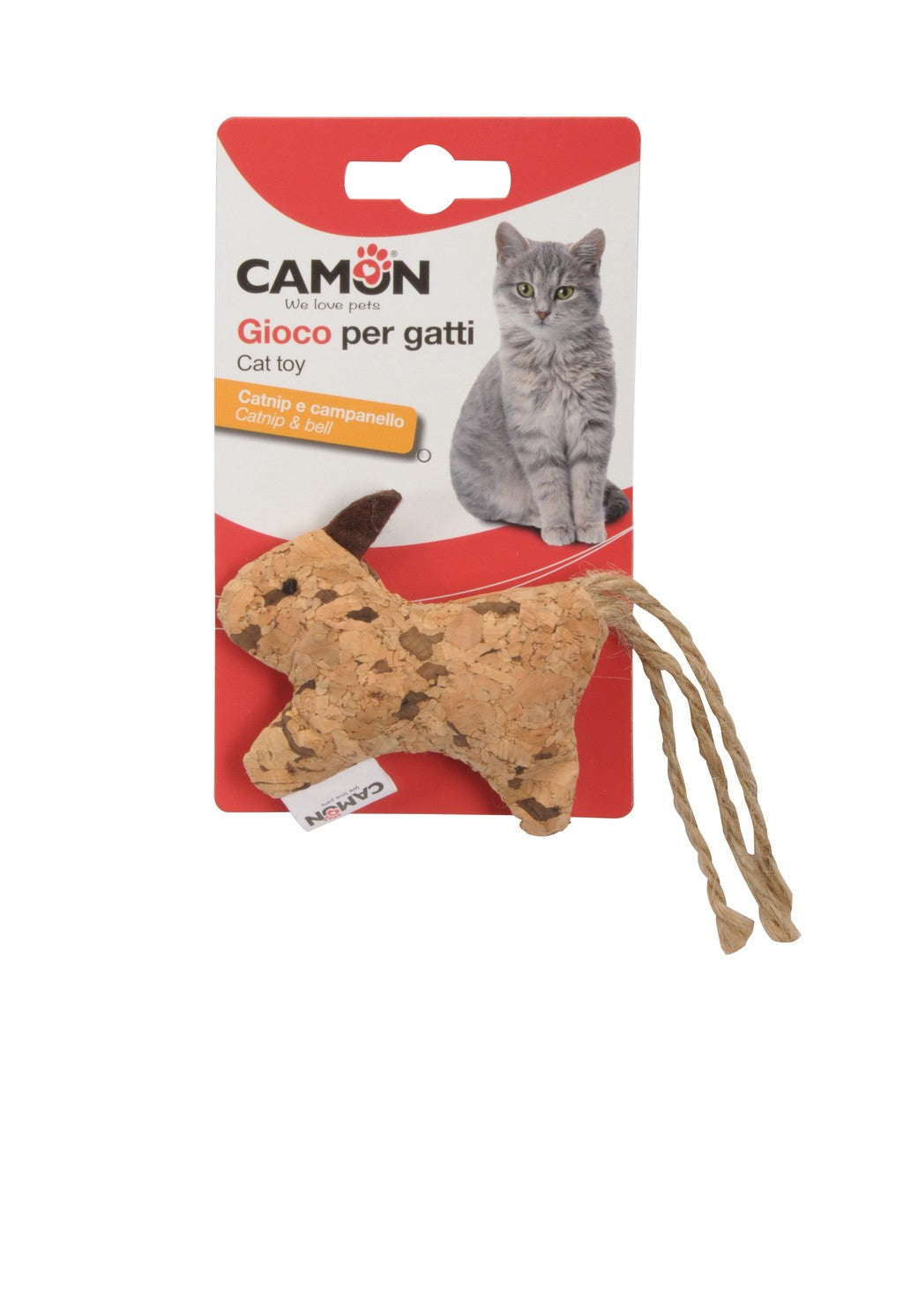 Camon Cat Toy with Catnip - Turtle & Dog with Bell