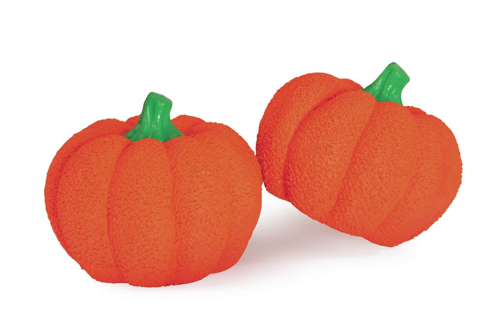 Camon Dog Toy-Orange Latex Pumpkins with Squeaker