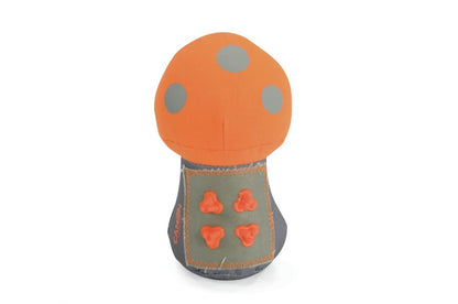 Camon Fabric Mushroom-Shaped Toy with TPR Details and Squeaker