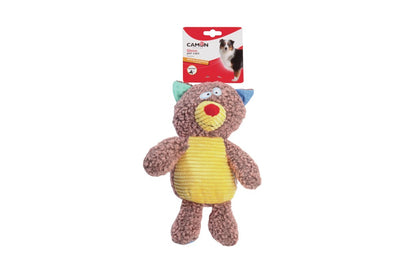 Camon Plush Toys Animals with Squeaker (Bear+Cat+Monkey)