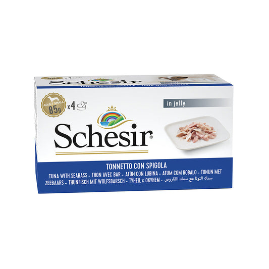 Schesir Dog Wet Food Tuna with Seabass (Pack of 4x85g)