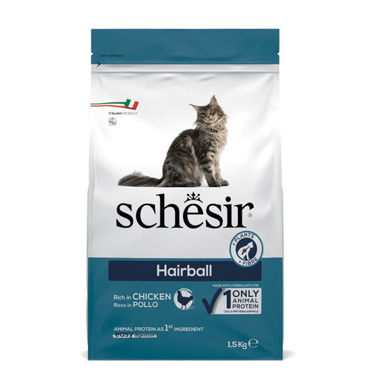 Schesir Cat Dry Food Hairball with Chicken