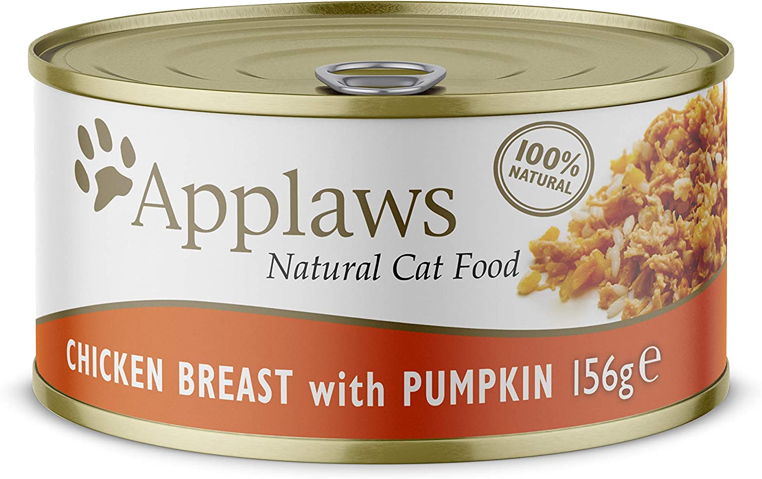 Applaws 100% Natural Wet Cat Food, Chicken with Pumpkin, 156g Tin