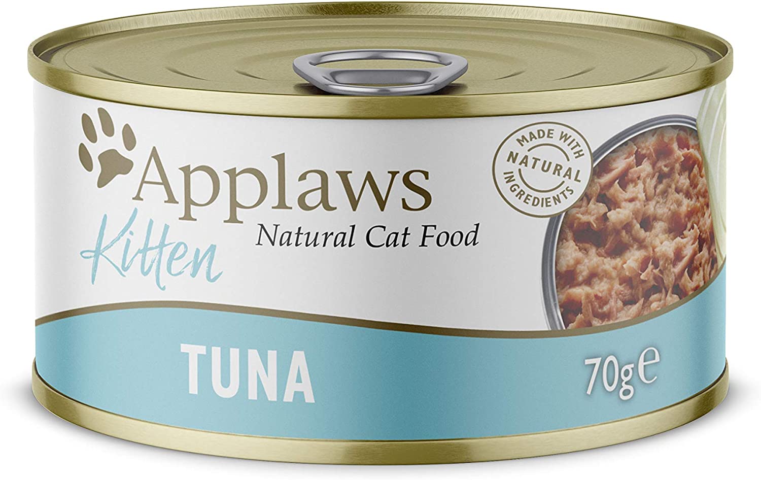 Applaws 100% Natural Wet Kitten Food, Tuna in Jelly Tin, 70 g