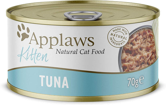 Applaws 100% Natural Wet Kitten Food, Tuna in Jelly Tin, 70 g