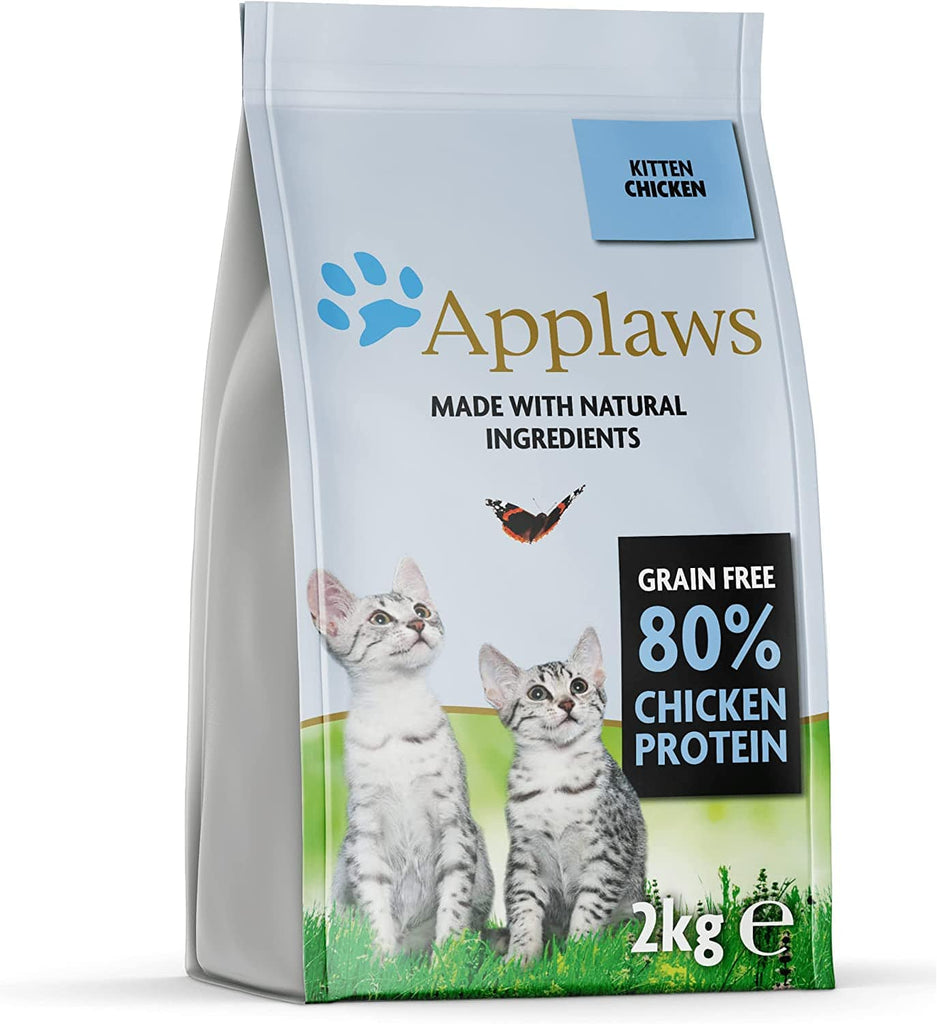 Applaws Complete Natural and Grain Free Dry Kitten Cat Food with Chicken