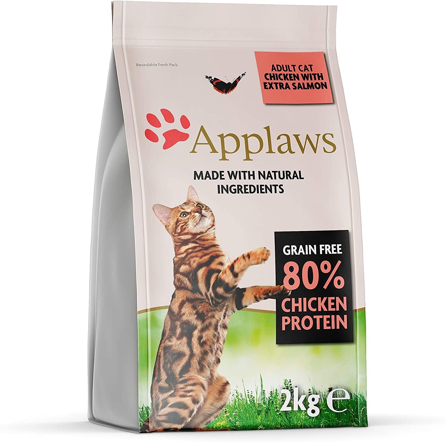 Applaws Complete and Grain Free Dry Adult Cat Food, Chicken with Salmon