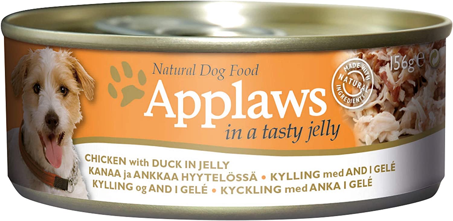 Applaws Natural Wet Dog Food, Chicken & Duck in Jelly, 156 g Tin