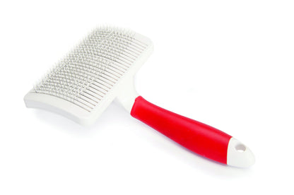 Camon Slicker Brush with Stainless Steel Plastic Coated Pins