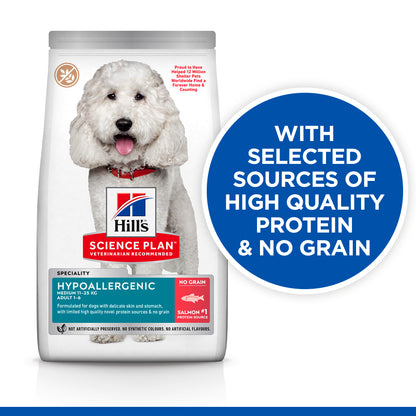 Hill’s Science Plan Hypoallergenic Medium Breed Adult Dry Dog Food With Salmon