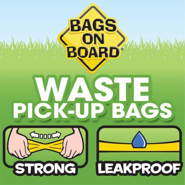 Bags On Board Patterned Dog Poop Pickup Bags (14 bags x 10 Rolls)