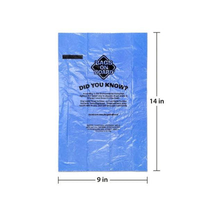 Bags On Board Refill Bags – Blue – 140 bags (10×14)