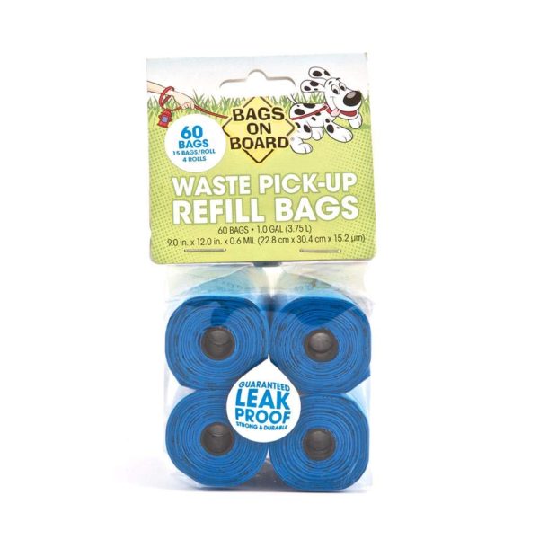 Bags On Board Refill Bags – Blue - 60 bags (4×15)