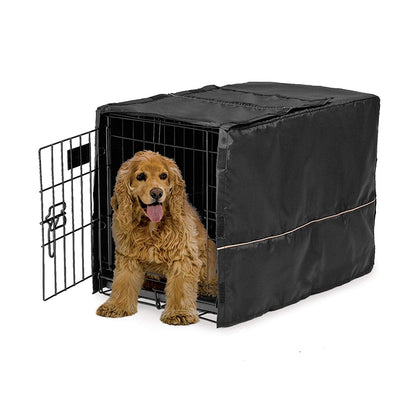 Black Polyester Pet Crate Covers