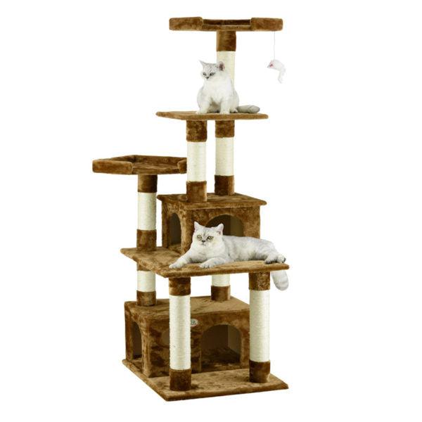 Brown Cat Condo Size 71Wx61Lx171H