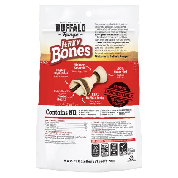 Buffalo Range Natural, Grain Free Jerky Bone Rawhide Bones