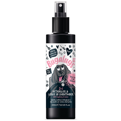 Bugalugs 2 in 1 Raspberry & Lemon Detangler & Leave in Conditioner 200ml (6.8 Fl Oz)