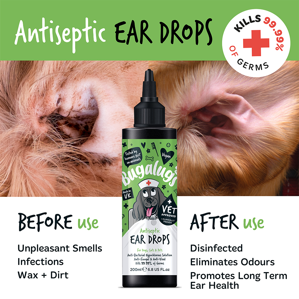 Bugalugs Antiseptic Ear Drops 200ml (6.8oz)