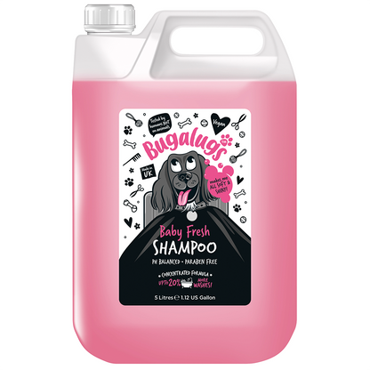 Bugalugs Baby Fresh Dog Shampoo 5 Liter (1.12 Gallon)