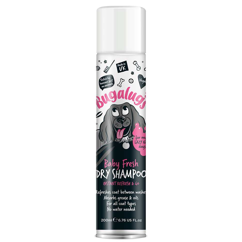 Bugalugs Baby Fresh Dry Dog Shampoo 200ml