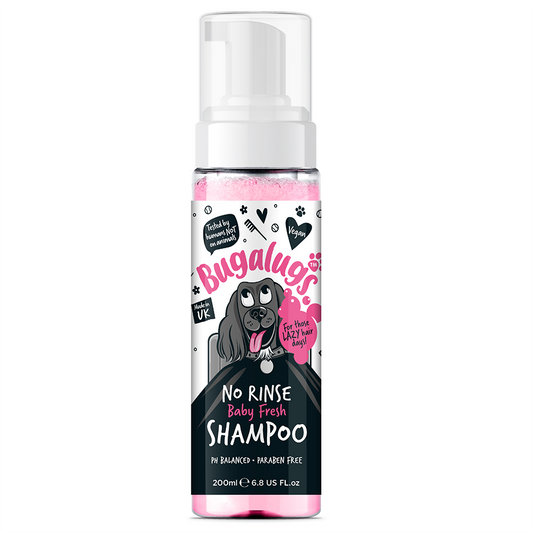 Bugalugs Baby Fresh No Rinse Dog Shampoo 200ml (6.8 Fl Oz)