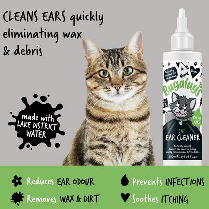 Bugalugs Cat Ear Cleaner 200ml (6.8oz)