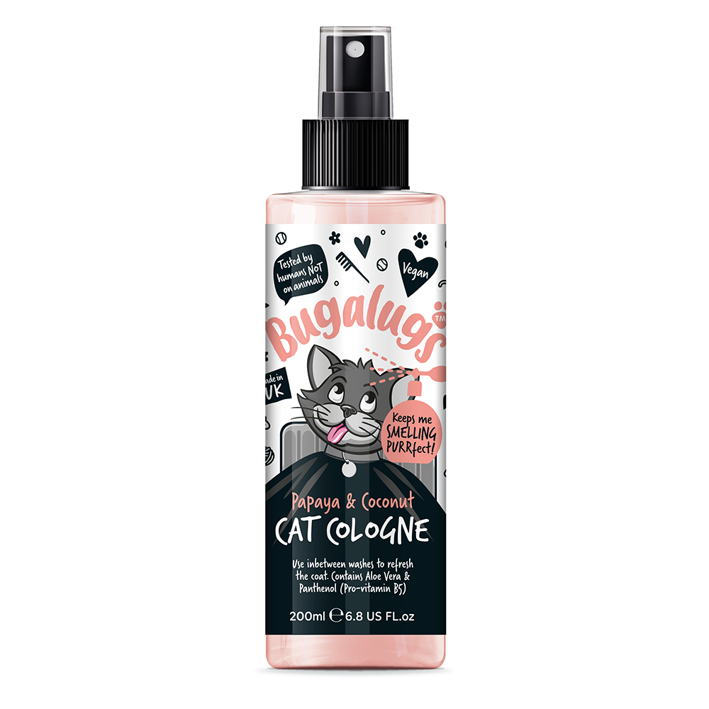 Bugalugs Papaya and Coconut Cat Cologne 200ml (6.8 Fl Oz)