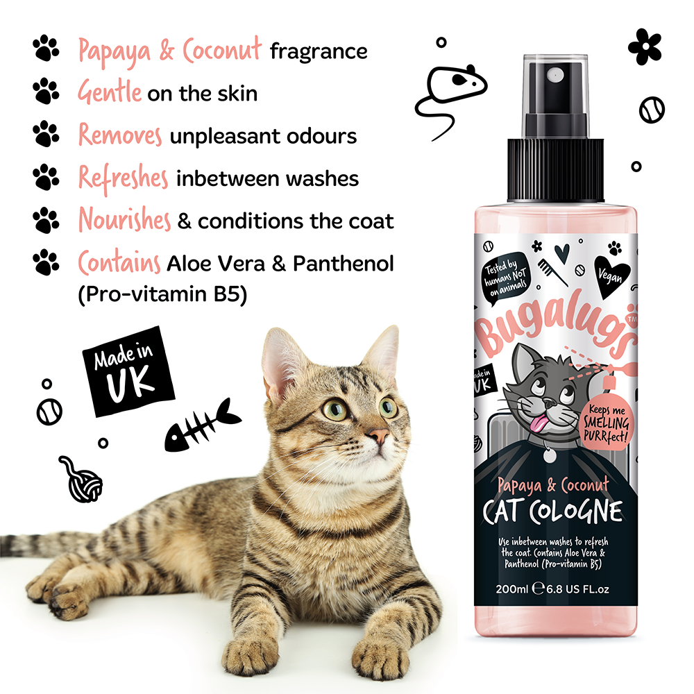 Bugalugs Papaya and Coconut Cat Cologne 200ml (6.8oz)