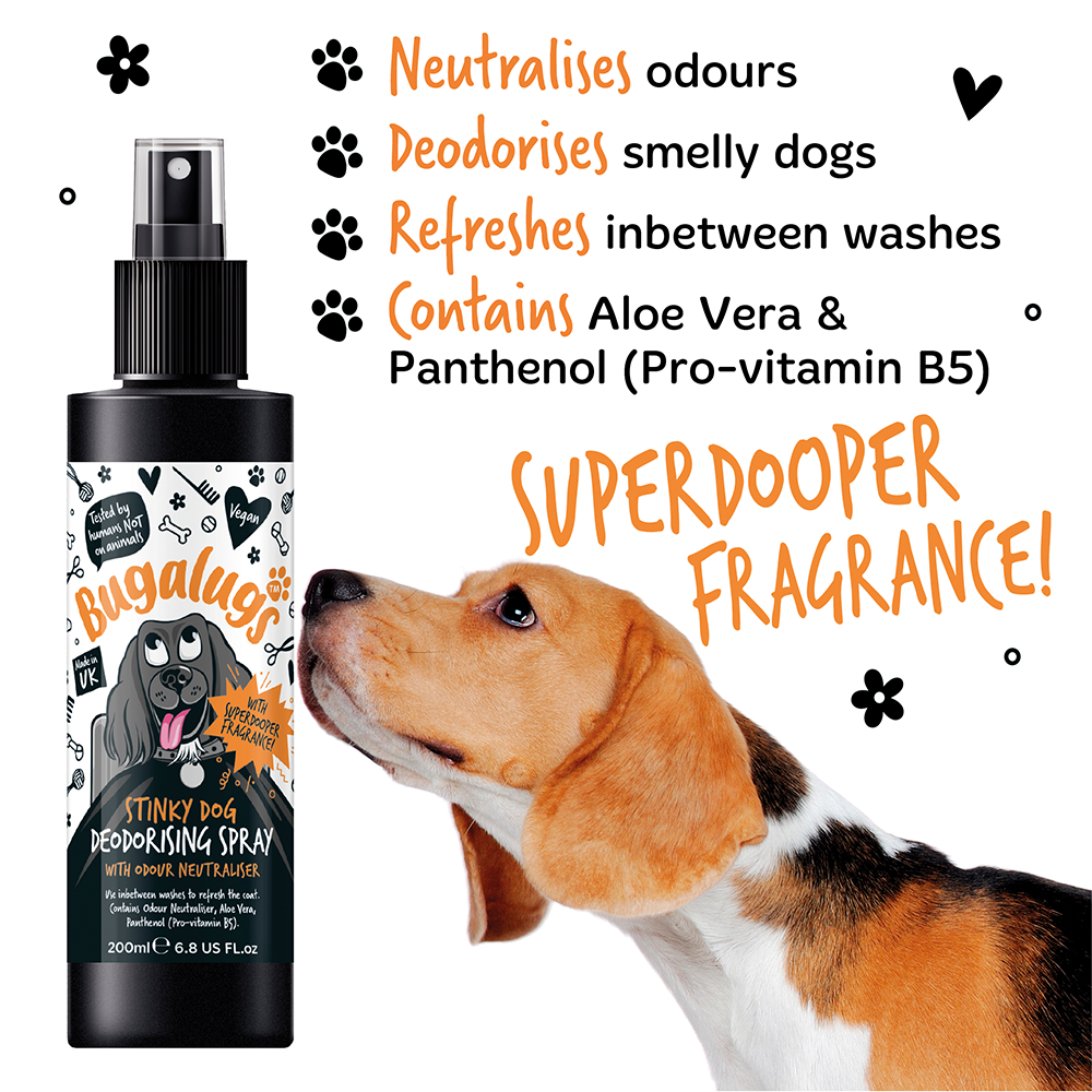 Bugalugs Stinky Dog Deodorising Spray 200ml (6.8oz)