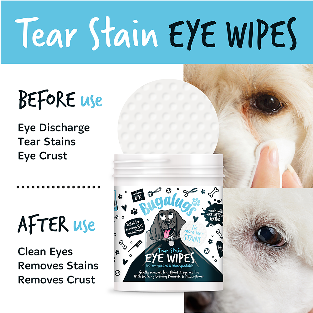 Bugalugs Tear Stain Eye Wipes 100pcs