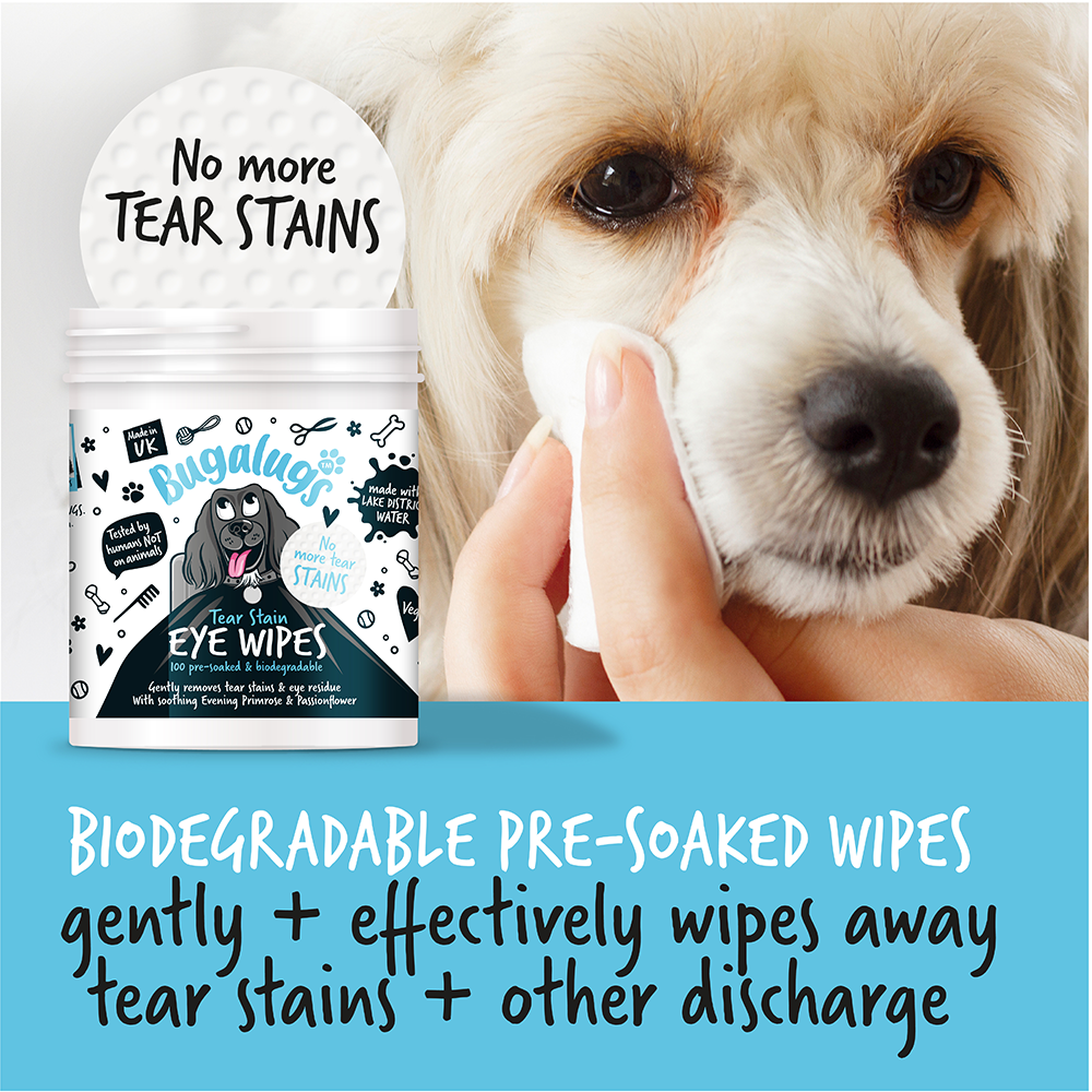 Bugalugs Tear Stain Eye Wipes 100pcs