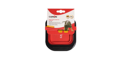 Camon Folding, Square and Silicone Double Bowl - Small (2x350ml)