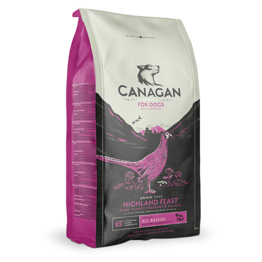 Canagan Dry Dog Food Highland Feast For Puppies & Adults