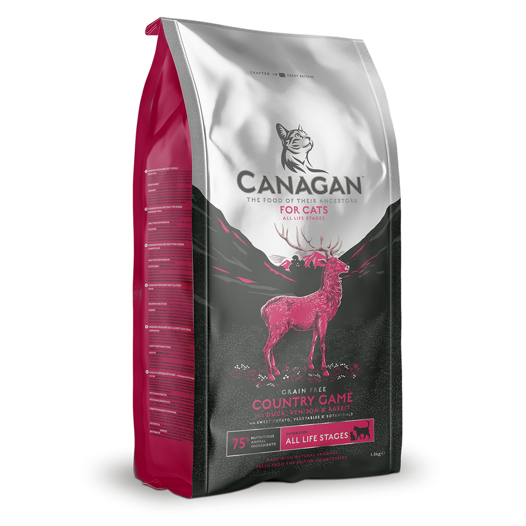 Canagan Grain Free Dry Cat Food Country Game For Kittens & Adults
