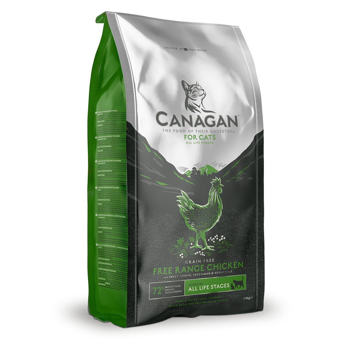 Canagan Grain Free Dry Cat Food Free Range Chicken For Kittens & Adults