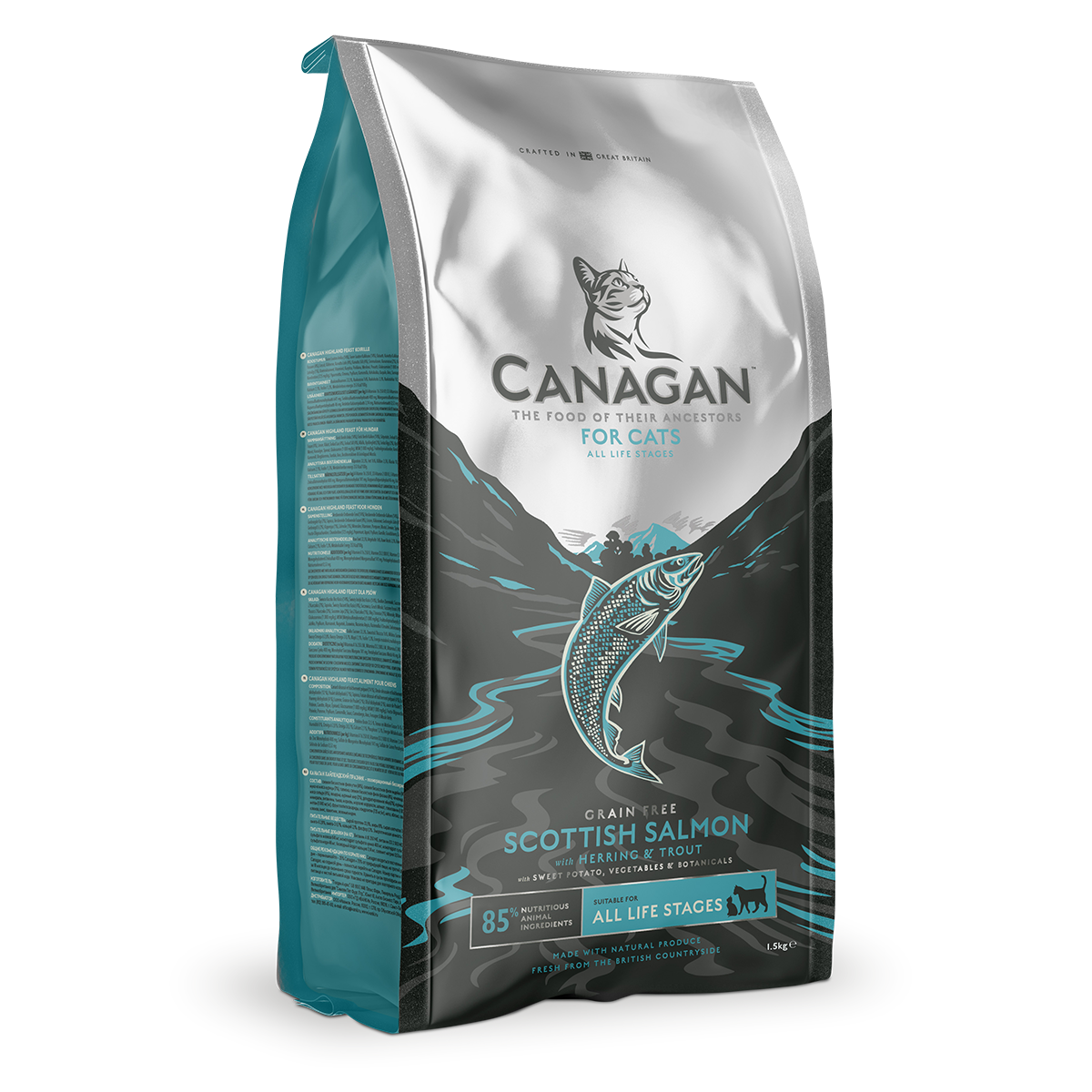 Canagan Grain Free Dry Cat Food Scottish Salmon For Kittens & Adults