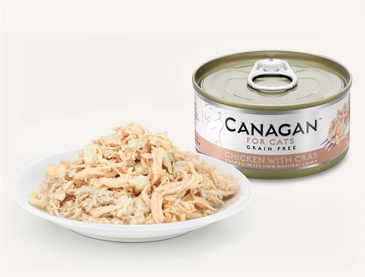 Canagan Wet Cat Food Chicken with Crab For Kittens Adults 75g Meow Howl