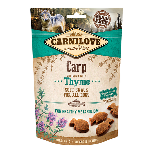 Carnilove Carp enriched with Thyme Soft Snack for Dogs, 200g