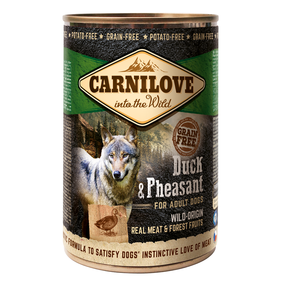 Carnilove Duck & Pheasant for Adult Dogs Wet Food, Can 400g