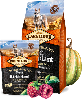 Carnilove Fresh Ostrich & Lamb for Small Breed Adult Dogs