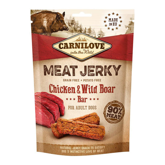 Carnilove Jerky Snack Chicken & Wild Boar Bar, 100g